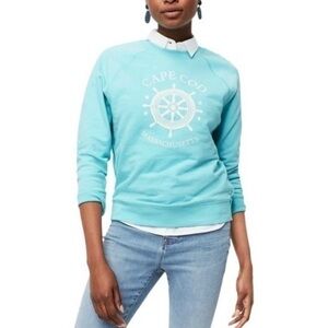 J. Crew • Teal Cape Cod Crewneck Sweatshirt